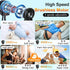AMTIFO Baby Powerful Stroller Fan, Portable Fast Charging Mini Fan with 4 Speeds, Flexible Clip On