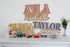 MYETCHEY 3D Large Wood Nursery Sign | Nursery name sign for Kids | Custom Wood Name Sign | Wood Baby Name Sign (Pink)