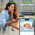 GEARit 2K 2 Setup, Set Baby Monitor with Camera & Audio Video with Motion & Crying Detection, Way Audio Easy WiFi