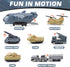 Set 14 Military Airplane Toy, Army Toys Military Base with Vehicles Plane Tank Trucks Helicopter Fighter Jet, Airport