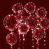 Yongxiang 10 PACKS LED Bobo Balloons,Transparent LED Light Up Balloons,Helium Style Glow Bubble Balloons with String