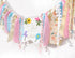 LINLULU 1st Wild flower High Chair Banner - Girls WildOne Birthday Decoration, Floral Theme Highchair Banner, Our