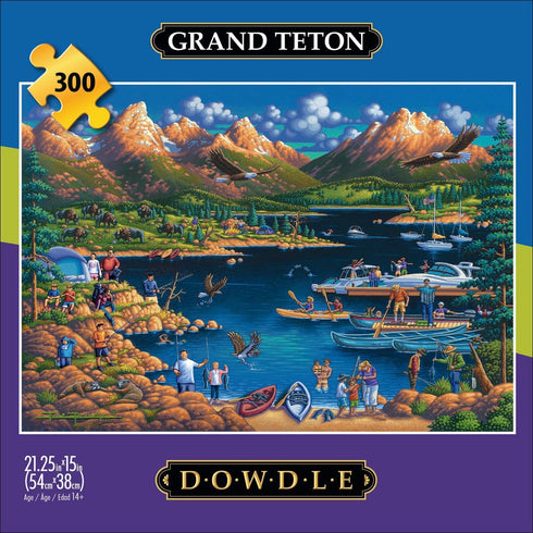 Buffalo Games - Eric Dowdle - Grand Teton - 300 Piece Jigsaw Puzzle for Adults 14 and up Challenging Puzzle Perfect for Game Nights - Finished Puzzle Size is 21.25 x 15.00