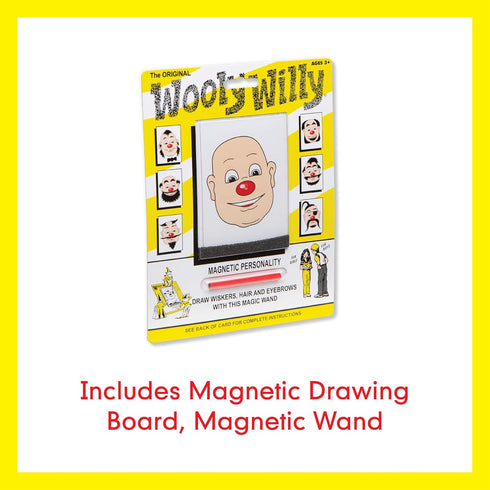 3+ Original Wooly Willy, Magnetic Personalities Drawing Kit, Arts and Crafts, Fidget Toys for Kids, Draw on Woolys