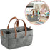 Large Portable Diaper Storage Tote with Handle for Newborn Essentials