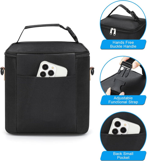 Accmor Pack, 6 9oz Breastmilk Cooler Bag with Ice Baby Bottle Cooler Bags, Insulated Bottle Cooler Tote Bags On The Go