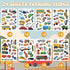 Chinyuti 312Pcs Transportation Stickers, Cute Truck Stickers Construction Sticker Self-Adhesive Transportation Vehicle