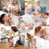 Baby Wrist Rattle Socks and Foot Finder Set, Rattles Toys for 0-12 Months, Newborn Hand & Foot Toys