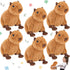 6 Pcs Capybara Stuffed Animal 7.48 Inches Plushie, Cute Soft Capybara Plush Toys for Animal Themed Parties