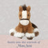 10-Inch MON AMI Truffles The Horse Stuffed Pony Toy for Boys & Girls | Soft Farm Plush Horse | Playtime Companion |