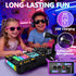 3 4 5 6 7 Kids DJ Mixer Controller Table Musical Toy with LED Lights Sound Effect Microphone Piano DJ Mixer Board Music