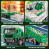 TAKGUD 4 Packs Set Die-cast Mini Garbage Truck Toy, Metal Trash Truck Vehicles for Kids, Friction Powered Recycling
