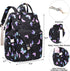 Mimfutu Backpack Butterfly Diaper Bag for Baby Girls Boys, Large Capacity Multifunction Waterproof Maternity Mom Nappy