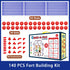 Fort Building Kits for Kids, 140 Pcs Creative STEM Construction Toys for Indoor & Outdoor Activity, Gifts for Ages 4-12