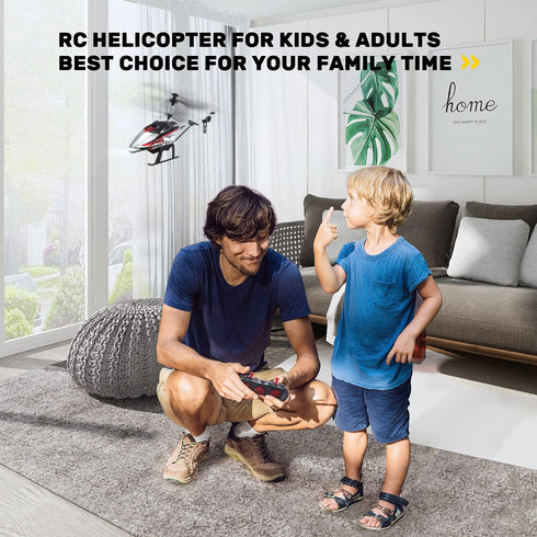 DE52 Shell,2.4GHz Mode,2 24 DEERC Remote Control Helicopter,Altitude Hold RC Helicopters with Storage Case Extra