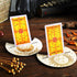 Blulu Wooden Tarot Card Stand Holder - 4 Pcs Moon Phase Altar Stand for Lenormand Oracle, Elegant Style