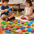 Xelabrion 3-5 4-8, 3 4 5 6 7 8 Magnetic Fishing Game Toys for Kids Toddlers Water Table Bathtub Toys with Pole Rod Net