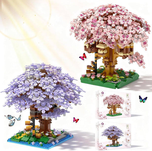 Beego 2 Bonsai Tree Cherry Blossom Building Toy Not Compatible with Lego,