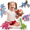MaoGoLan 6Pcs Stuffed Animals Bulk Dinosaur Plushies with Sequin, 12'' Stuffed Dinosaur