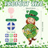 Seenelling Set 23.6 31.5in 6 St Patricks Day Games Large x Dart Board Games with Sticky Balls Irish Party for Adults