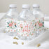 Baby in Bloom Baby Shower Water Bottle Labels - 20 Waterproof Stickers for Pink Floral Boho Girl Baby Shower