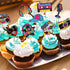 Clabby 32 Pieces 80s 90s Cupcake Topper Theme Birthday Party Decorations, Hip Hop Cake Supplies for Adults, Roller