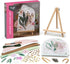 Craft Crush DIY String Art Craft Kit - Floral Interior Design DIY Activity for Teens & Adults - Complete String Art Kit with Embroidery Thread, Foam Canvas, Metal Pins, Wooden Easel - Ages 13+ by Craft Crush