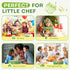 Set Set,Safe Set Toddler Cooking with Storage Box-Kids Kitchen PP Material Montessori Kitchen Tools for Real