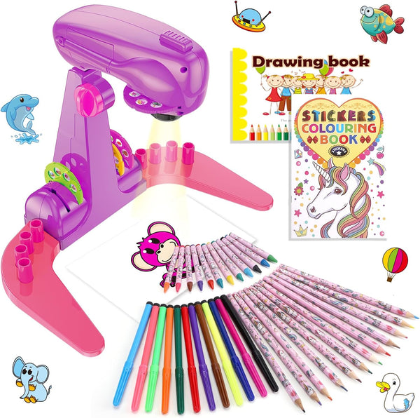 Sumsoltic Drawing Projector for Kids,Thanksgiving and Christmas Gifts, Art and Craft Kit,