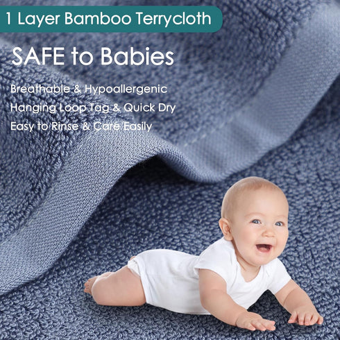 12 Pack, 10x10 inch Baby Washcloths Ultra Soft Small Wash Cloths for Face and Body, Gentle & Safe White Face Towels on