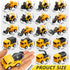 Libima 72 16 Pcs Construction Toys for Construction Party Favors, Fire Fighting Vehicles Tractor Military Truck Toys