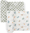 Little Unicorn 100% Certified Natural Organic Cotton Muslin Swaddle Blanket 2 Pack