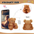 6 Mini Bear Plush Stuffed Animals - 4 Inch Brown Bulk Toys for Baby Shower Party Favors