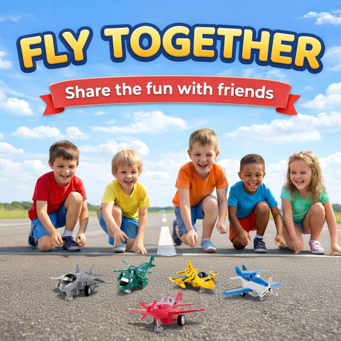 Playset, Pack (24 Pack) Liberty Imports Pull Back Airplanes Toys Vehicle Variety of Helicopters, Stealth Bombers