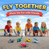Playset, Pack (24 Pack) Liberty Imports Pull Back Airplanes Toys Vehicle Variety of Helicopters, Stealth Bombers