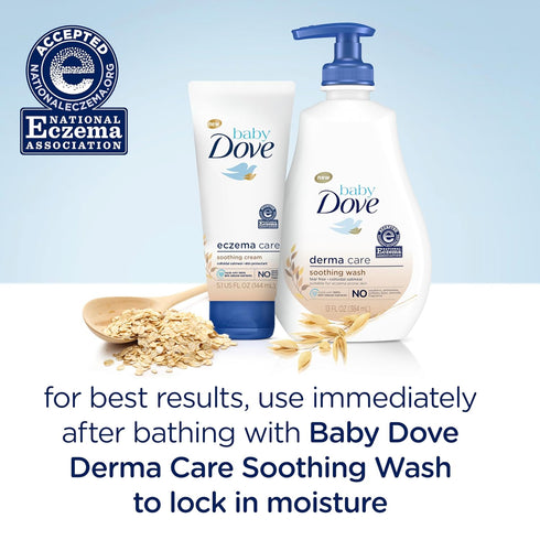 Baby Dove Soothing-Cream for Delicate Baby Skin - Eczema Care, No Artificial Perfume, Paraben Free, 5.1 oz