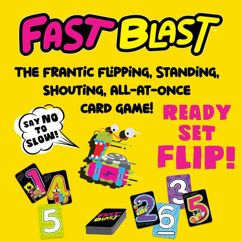 Fast Blast Card Game for Families and Friends - Quick-Replayable Game for 2 to 6 Players, Ages 8 and Up