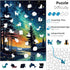 Jazcimdo (11.2 14.1in, 270pcs) Wooden Puzzles for Adults, Unique Animal Shaped Wooden Jigsaw Puzzles for Adults, Wood