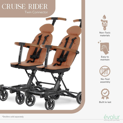 Evolur Twin Connector for Cruise Rider Strollers