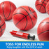SYNCFUN Mini Basketball Set - 5" with 6 PCS Small Basketball and Pump for Indoor and Outdoor Games