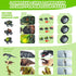 3 3 3-5-7, 3 4 5 6 7+ Dinosaur Toy Trucks with Dino Cars & Dino Figures, Sound Light Transport Carrier Truck Dinosaur