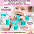 Teething Ring for Babies 0-6 Months - 5X Pain Relief Smart Teether, Cute Infant Chew Toy