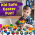 stargo 24 Pack set Colorful Prefilled Easter Eggs bulk with toys - Mini Car Construction Engineering Vehicles pull-back