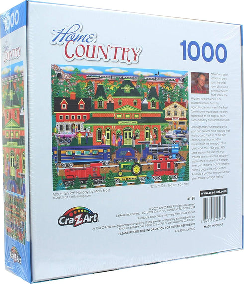 Home Country - Mountain Rail Holiday, 1000 Piece Jigsaw Puzzle for Adults