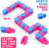 Neureyte 46 Pack 24 Links Wacky Tracks Snap and Click Fidget Toys,Fidget Snake Toy for Party Favors,Plastic Chains