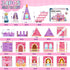 3-5 4-8 3 4 5 6 7 8 9+ Tsomtto Magnetic Tiles for Girls - Princess Magnetic Blocks Building Toys for Kids Ages Toddler