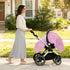 Mazeann Zebra Print Pinks Car Seat Cover Baby Breathable Soft Infant Carseat Covers Canopies Babies Carrier Covers