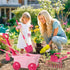 Set Wheelbarrow Set Summer 2 3+ Kids Gardening Tools Outdoor Toys - Backyard Play for Kids with Shovel, Rake, Leaf