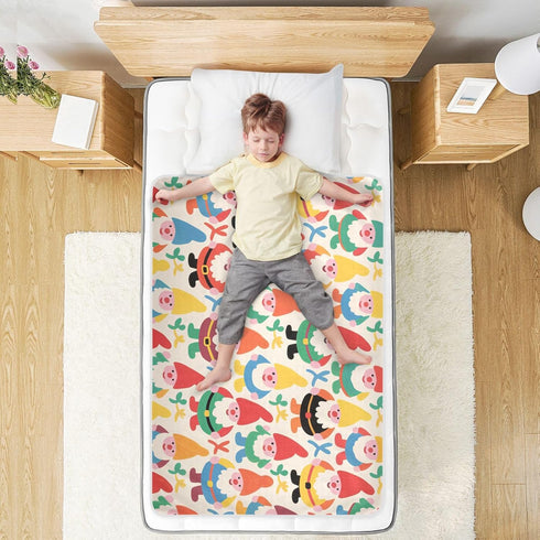 siphylline 52" 34" Cartoon Cute Colorful Dwarves Extra Large Resuable Diaper Mats Highly Absorbent Baby Diaper Changing