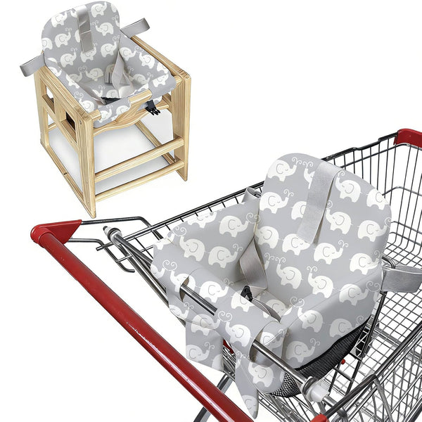 Padded Shopping Cart Cover for Baby & Toddler, High Chair Cover with
